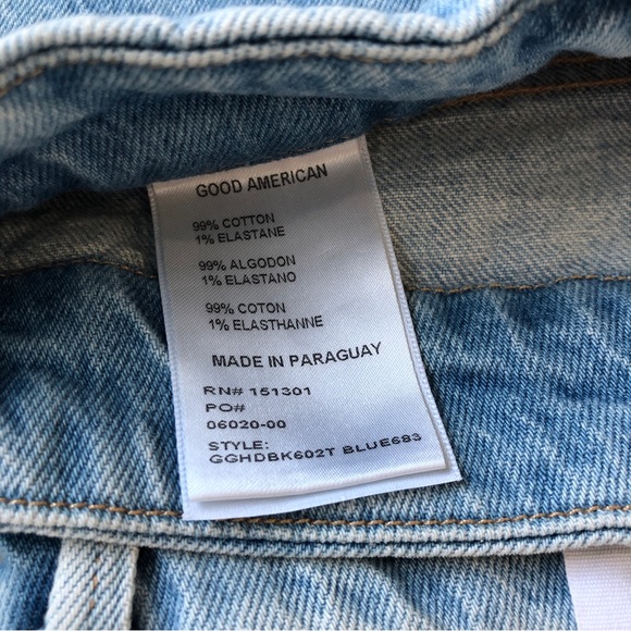 GOOD AMERICAN NWT Good Girlfriend High Denim Jeans NEW With Tags - Picture 10 of 16